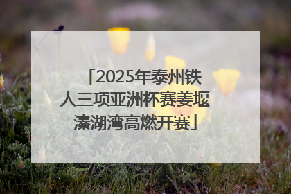 2025年泰州铁人三项亚洲杯赛姜堰溱湖湾高燃开赛