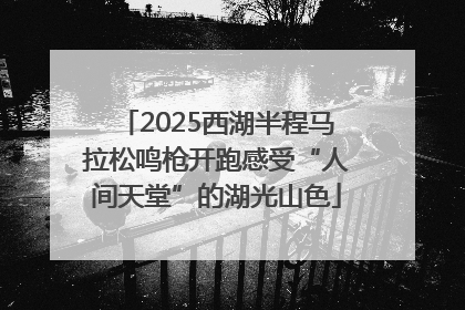 2025西湖半程马拉松鸣枪开跑感受“人间天堂”的湖光山色