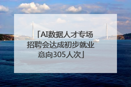 AI数据人才专场招聘会达成初步就业意向305人次