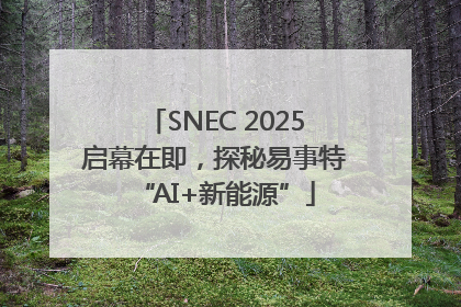 SNEC 2025启幕在即，探秘易事特“AI+新能源”